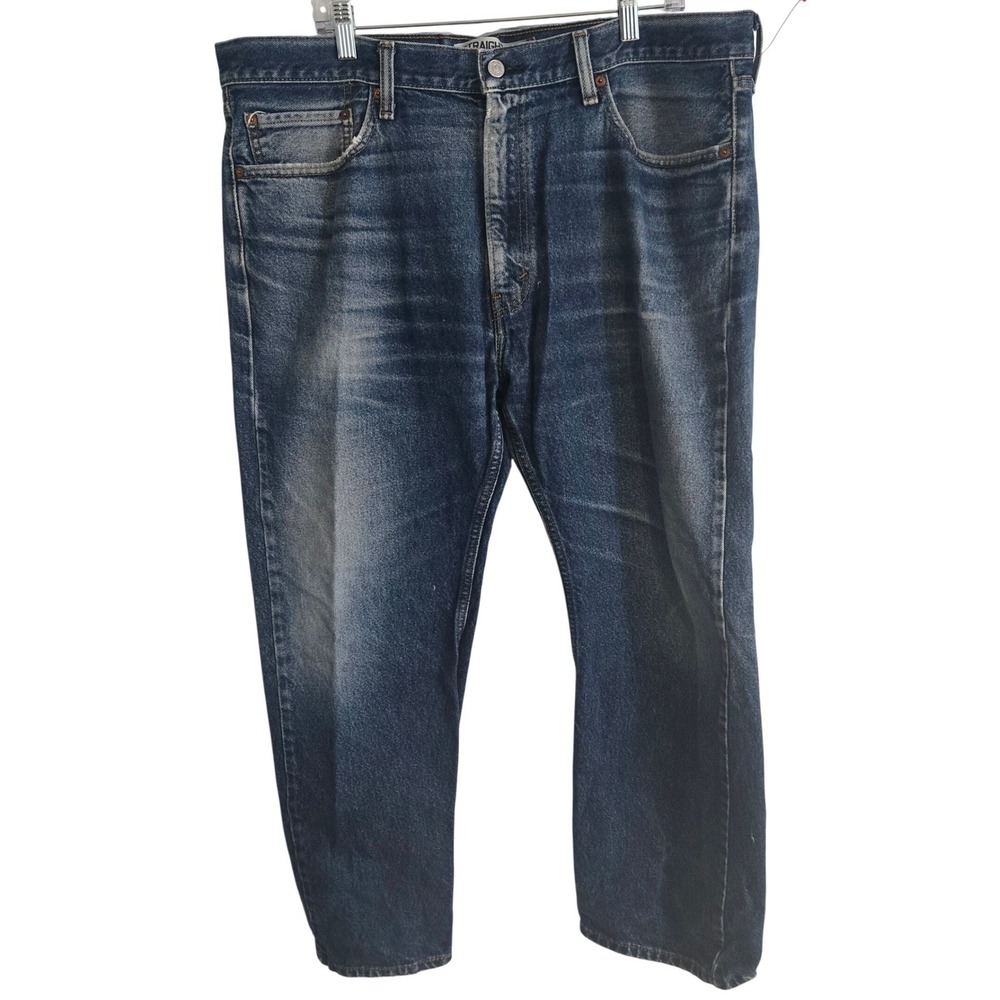 Levis 505 Straight Fit 40x29 Blue Medium Wash Classic Denim Jeans Men's Workwear